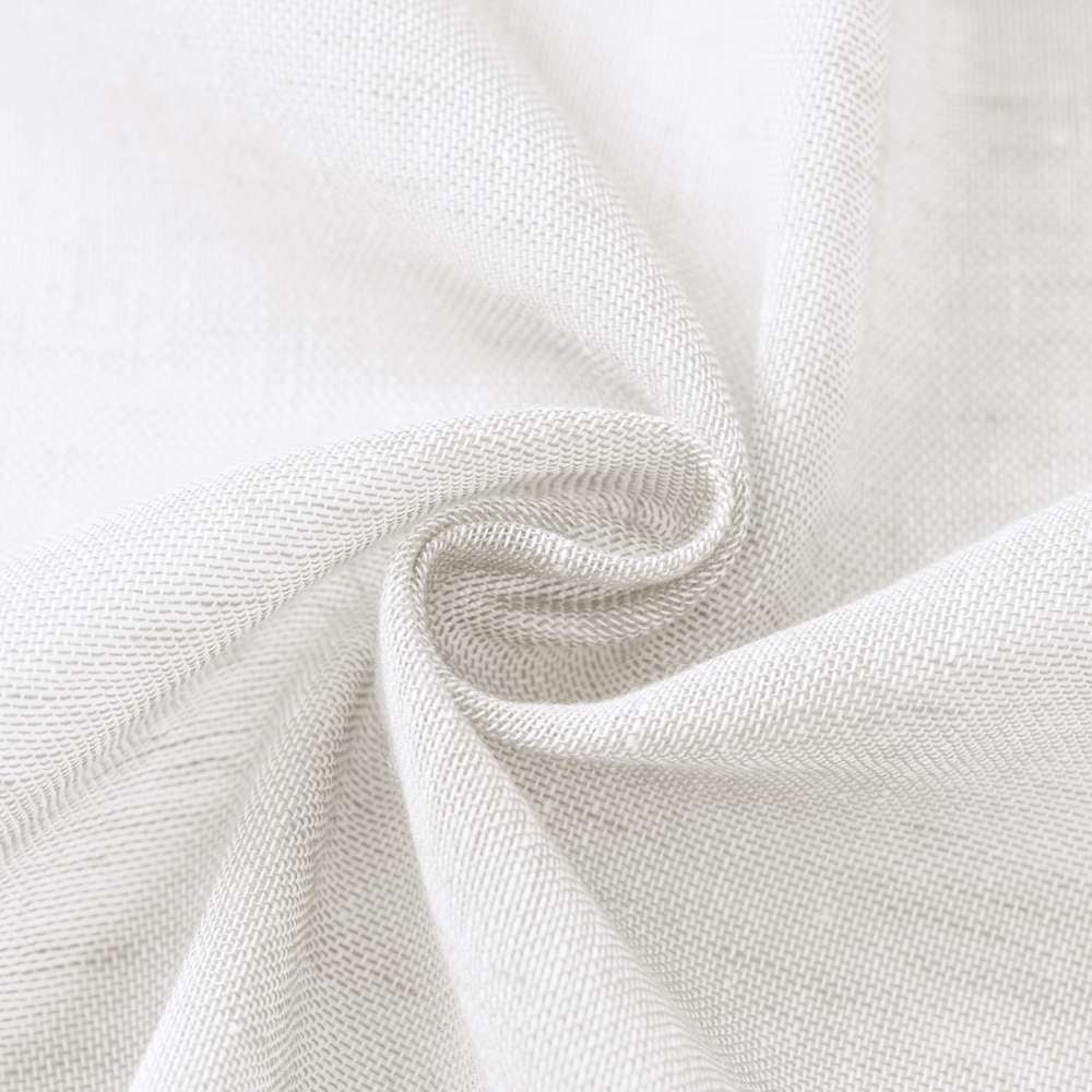 Turquoize Linen French Door Curtains Privacy Light Reducing Glass Door Curtain with Tieback | Rod Pocket 2 Panel(52" x 40",Taupe)