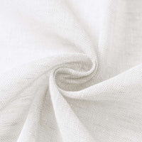 Turquoize Linen French Door Curtains Privacy Light Reducing Glass Door Curtain with Tieback | Rod Pocket 2 Panel(52" x 40",Taupe)