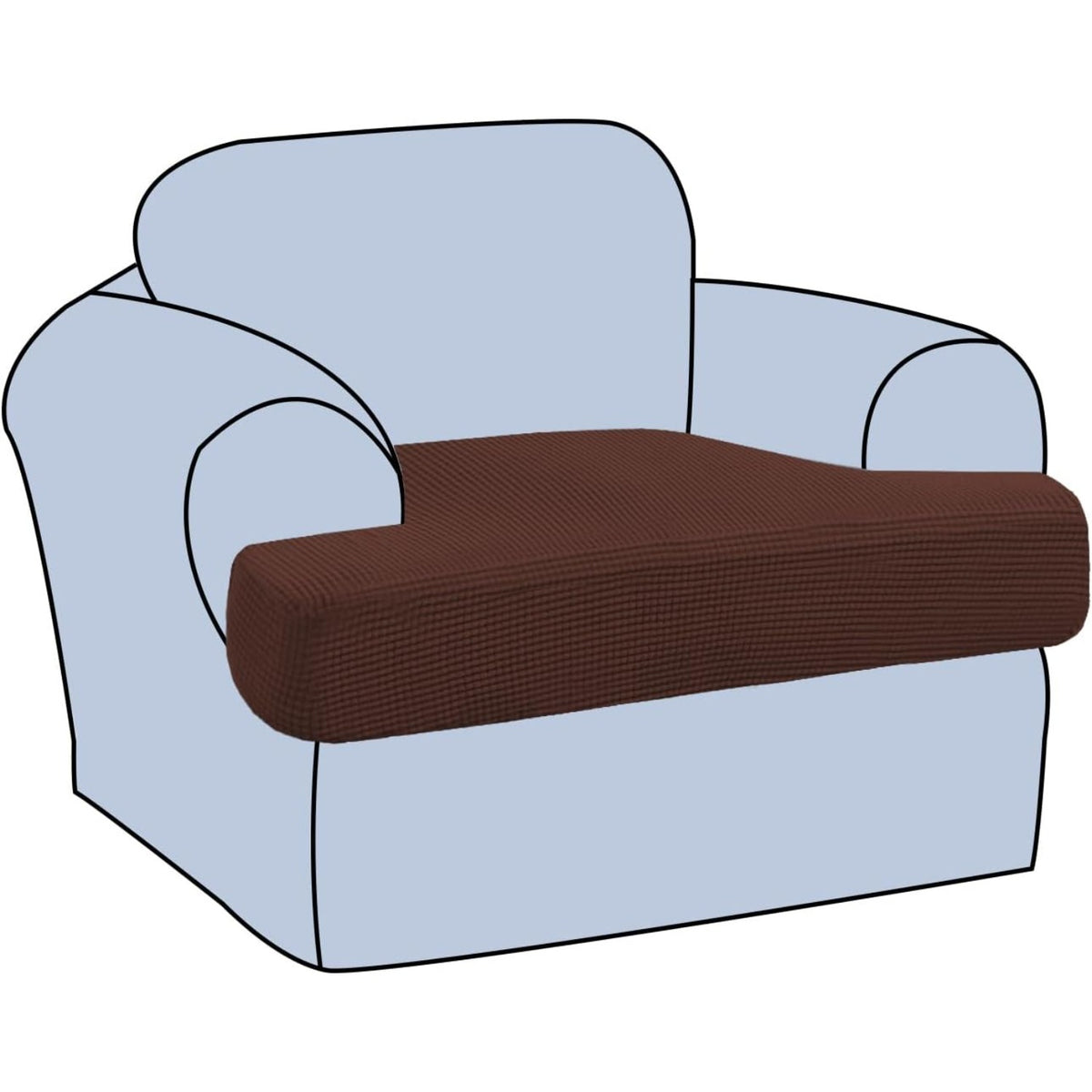 Stretch T Cushion Sofa Slipcovers Individually Sofa Cushion Covers Jacquard Fabric