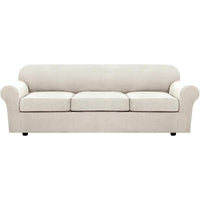 4 Piece Stretch Couch Covers for Cushion Couch Sofa Furniture Slipcovers
