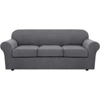 4 Piece Stretch Couch Covers for Cushion Couch Sofa Furniture Slipcovers