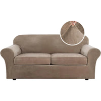 Modern Velvet Plush High Stretch Sofa Slipcover