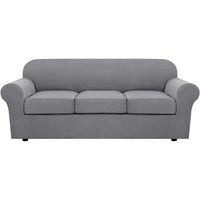 4 Piece Stretch Couch Covers for Cushion Couch Sofa Furniture Slipcovers