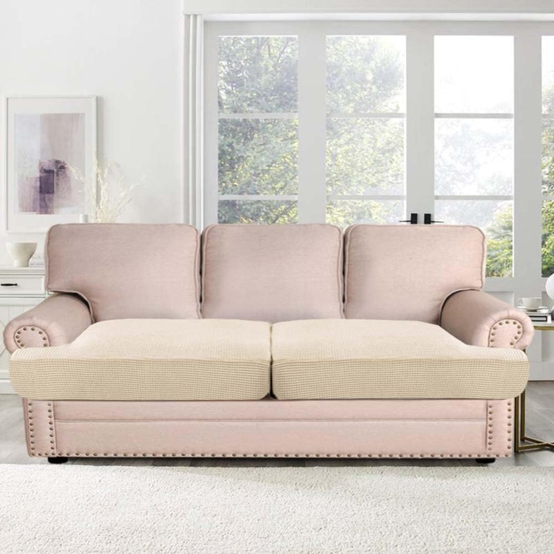 Stretch T Cushion Sofa Slipcovers Individually Sofa Cushion Covers Jacquard Fabric