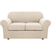 4 Piece Stretch Couch Covers for Cushion Couch Sofa Furniture Slipcovers