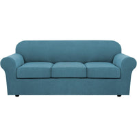 4 Piece Stretch Couch Covers for Cushion Couch Sofa Furniture Slipcovers