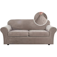 Modern Velvet Plush High Stretch Sofa Slipcover