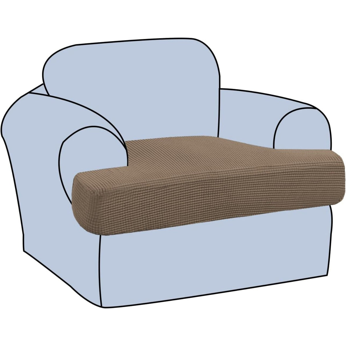 Stretch T Cushion Sofa Slipcovers Individually Sofa Cushion Covers Jacquard Fabric