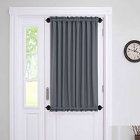 Turquoize 4 Pack Magnetic Curtain Rods Multi-Use Adjustable Petite Cafe Sidelight for Iron and Steel Place (16"-28", Black)