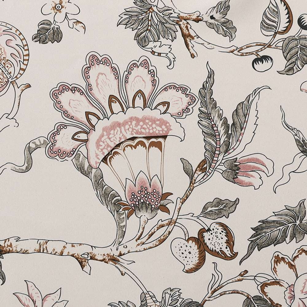 Turquoize Blackout Curtains 2 Panels Set Floral Print Drapes for Bedroom Thermal Insulated Grommet Window Curtain for Living Room(52"x 108",Antique Green Floral)