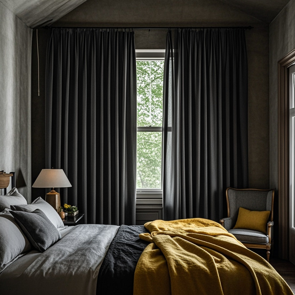 ✨special discount✨100% Blackout Thermal Insulated Blackout Curtains for Bedroom
