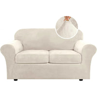 Modern Velvet Plush High Stretch Sofa Slipcover