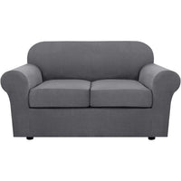 4 Piece Stretch Couch Covers for Cushion Couch Sofa Furniture Slipcovers