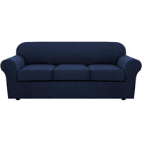 4 Piece Stretch Couch Covers for Cushion Couch Sofa Furniture Slipcovers