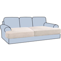 Stretch T Cushion Sofa Slipcovers Individually Sofa Cushion Covers Jacquard Fabric