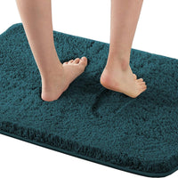 Bathroom Rug Tufted Bath Rug Bath Mat Non Slip Area Rug Extra Soft Thick Absorbent Shaggy Kitchen Rug Indoor Mat Washable Microfiber Bath Mat for Bathroom Living Room Fast Dry