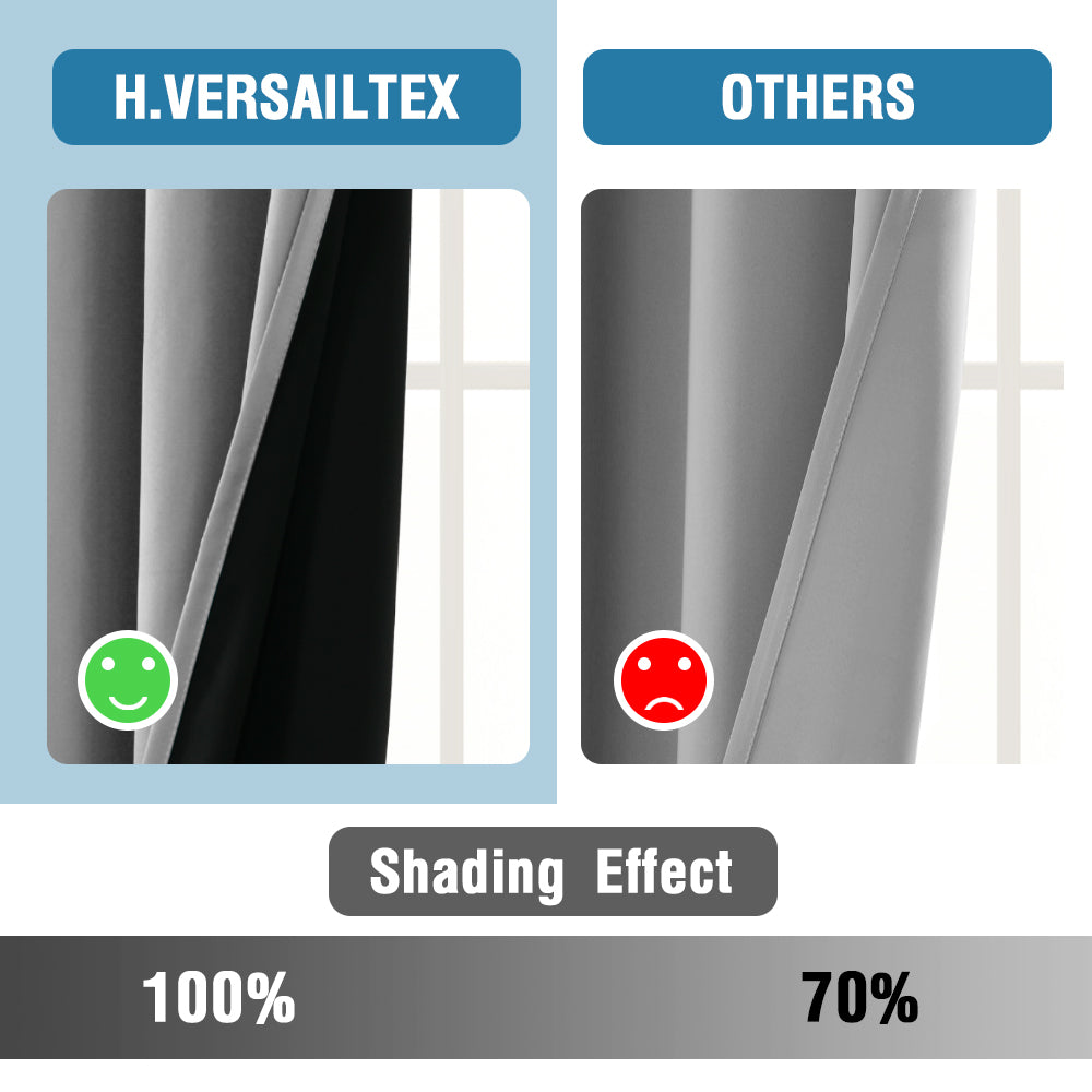 ✨special discount✨100% Blackout Thermal Insulated Blackout Curtains for Bedroom