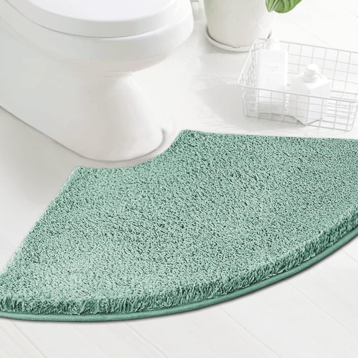 Bathroom Rug Tufted Bath Rug Bath Mat Non Slip Area Rug Extra Soft Thick Absorbent Shaggy Kitchen Rug Indoor Mat Washable Microfiber Bath Mat for Bathroom Living Room Fast Dry