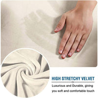 Modern Velvet Plush High Stretch Sofa Slipcover