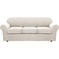 4 Piece Stretch Couch Covers for Cushion Couch Sofa Furniture Slipcovers