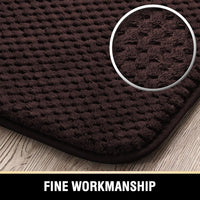 H.VERSAILTEX Memory Foam Bath Mat Rug Quick Drying Bathroom Rug for Floor