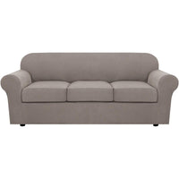 4 Piece Stretch Couch Covers for Cushion Couch Sofa Furniture Slipcovers