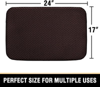 H.VERSAILTEX Memory Foam Bath Mat Rug Quick Drying Bathroom Rug for Floor