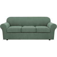 4 Piece Stretch Couch Covers for Cushion Couch Sofa Furniture Slipcovers
