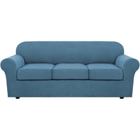 4 Piece Stretch Couch Covers for Cushion Couch Sofa Furniture Slipcovers