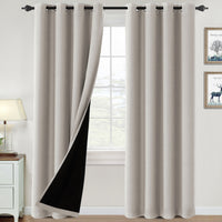 ✨special discount✨100% Blackout Thermal Insulated Blackout Curtains for Bedroom