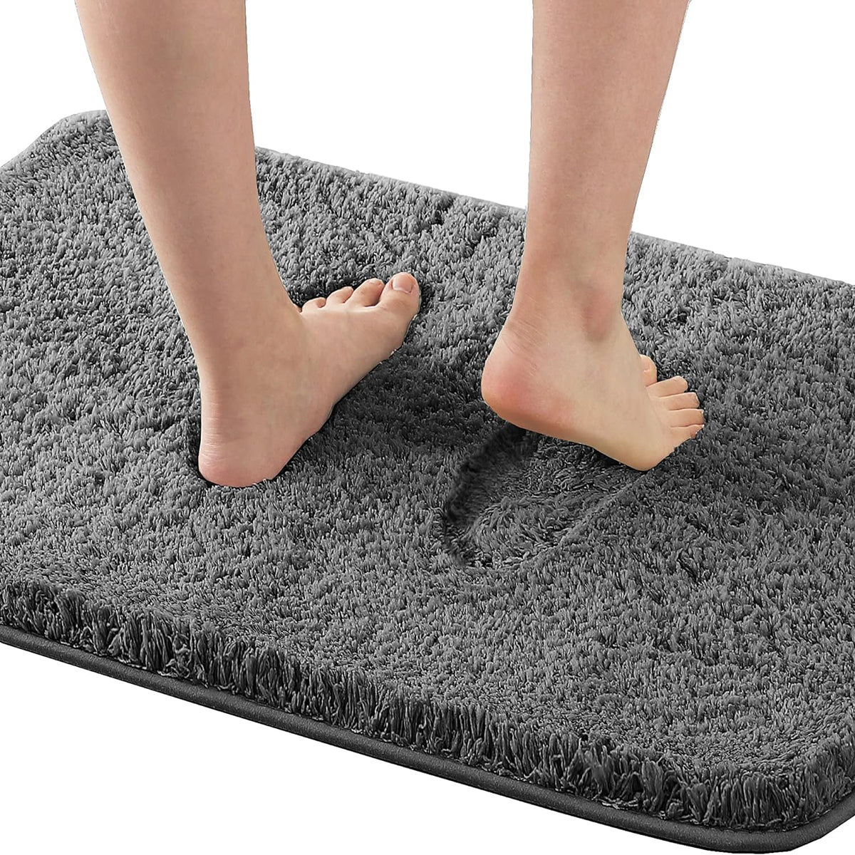 Bathroom Rug Tufted Bath Rug Bath Mat Non Slip Area Rug Extra Soft Thick Absorbent Shaggy Kitchen Rug Indoor Mat Washable Microfiber Bath Mat for Bathroom Living Room Fast Dry