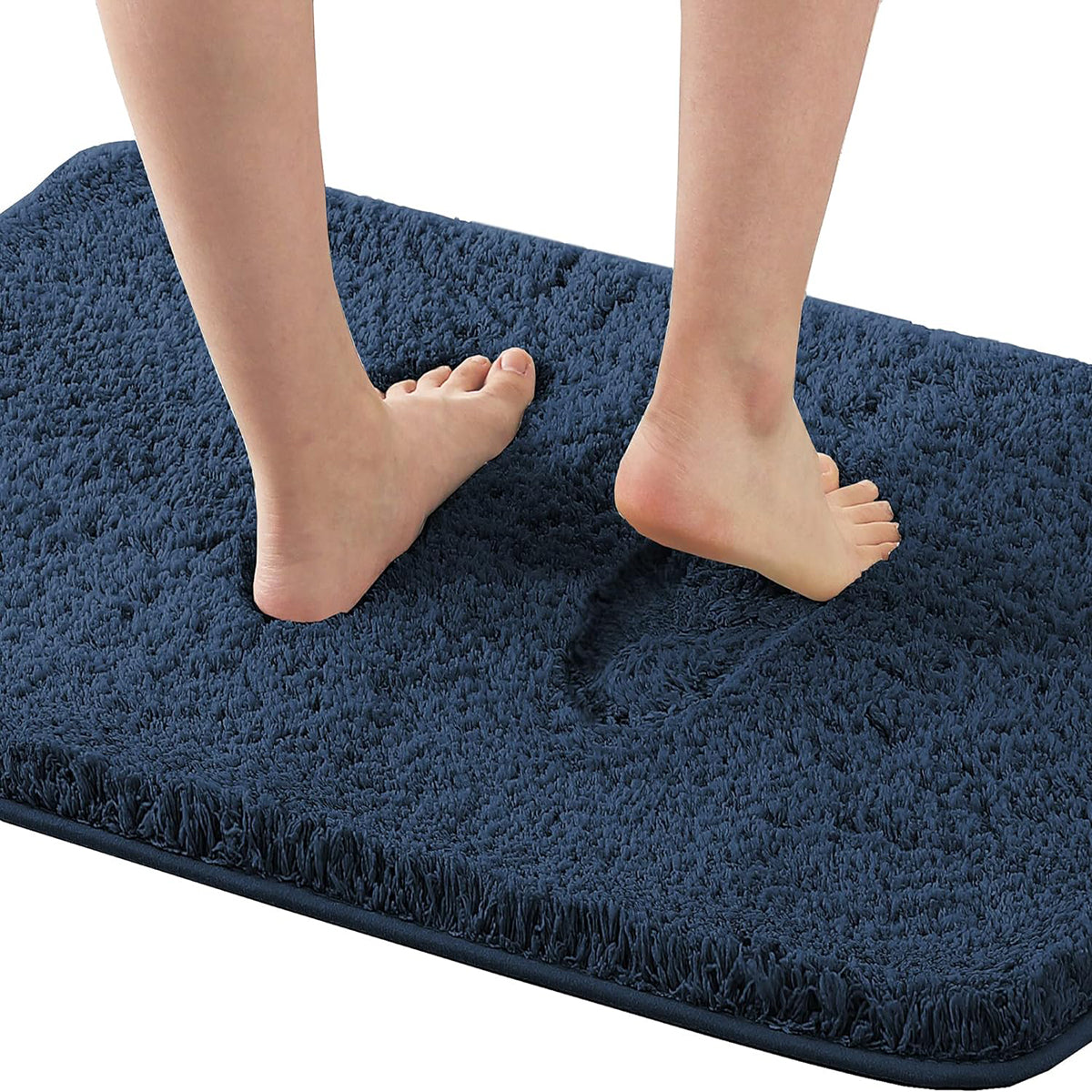 Bathroom Rug Tufted Bath Rug Bath Mat Non Slip Area Rug Extra Soft Thick Absorbent Shaggy Kitchen Rug Indoor Mat Washable Microfiber Bath Mat for Bathroom Living Room Fast Dry