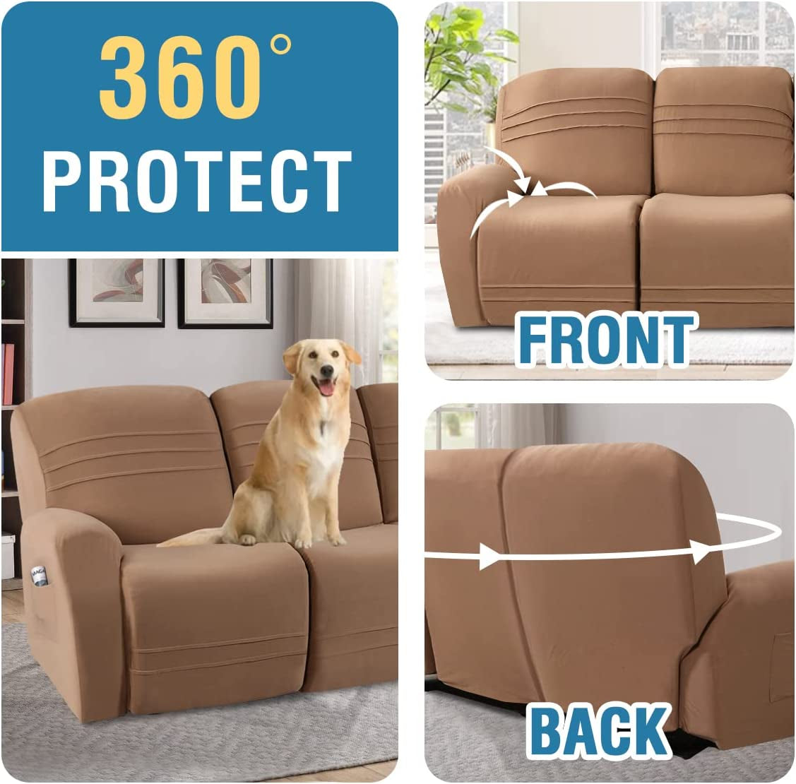 3 piece recliner discount covers