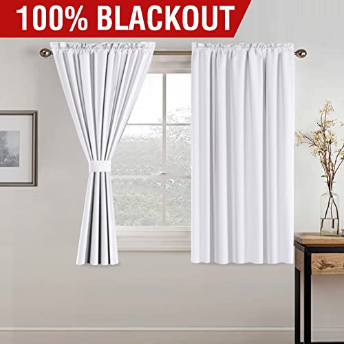 H.VERSAILTEX 100% Blackout Curtain Panels 96 Inches Long Thermal Insulated Blackout Lined Curtains for Bedroom Two Layers Full Light Blocking Drapes for Living Room, 2 Panels, Hunter Green