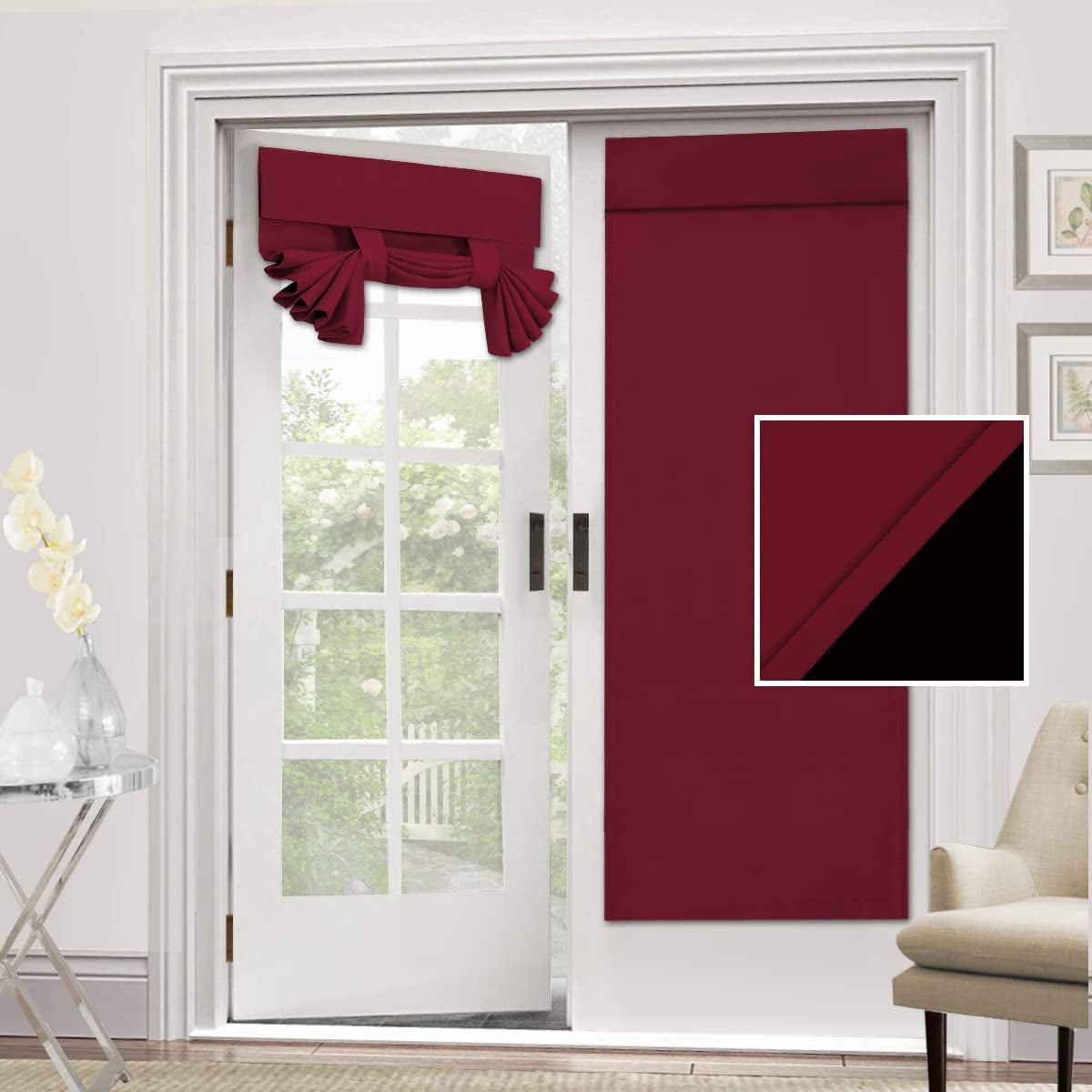 100 Blackout French Door Curtain Privacy Blinds Light Blo H Versailtex
