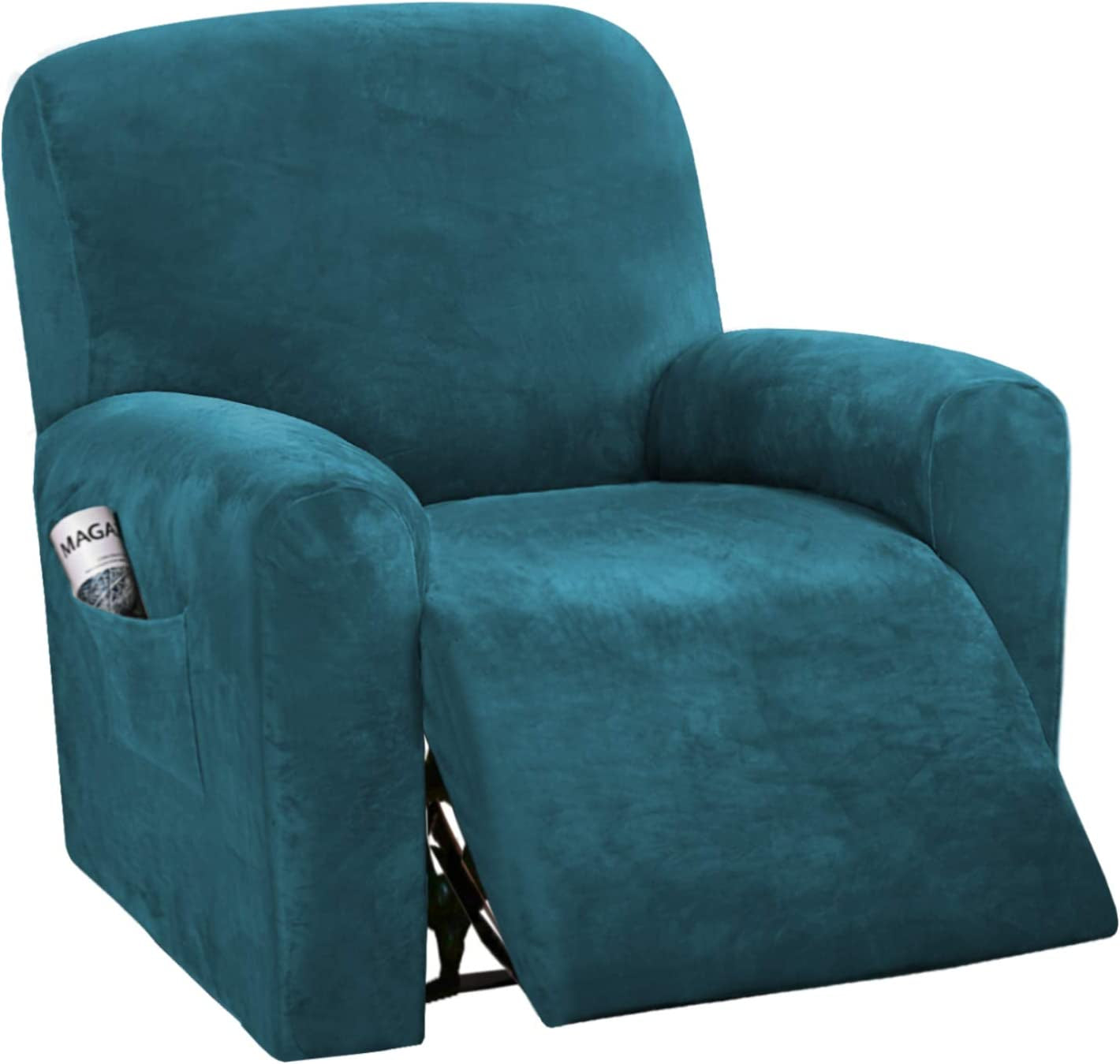 Teal velvet chair online covers