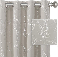 Blackout Star Curtains for Kids Room Boys Girls Twinkle Silver Stars Full Light Blocking Cute Thick Soft Curtain Drapes, Grommet Top, 2 Panels, 52" W X 84" L, Navy